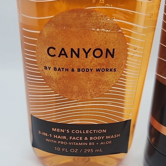 Bath & Body Works Men's Collection Canyon 3-Piece Set Wash, Bar, Cream New - Picture 3 of 7